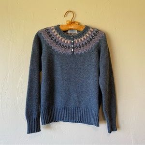 American Vintage Blue Wool Sweater